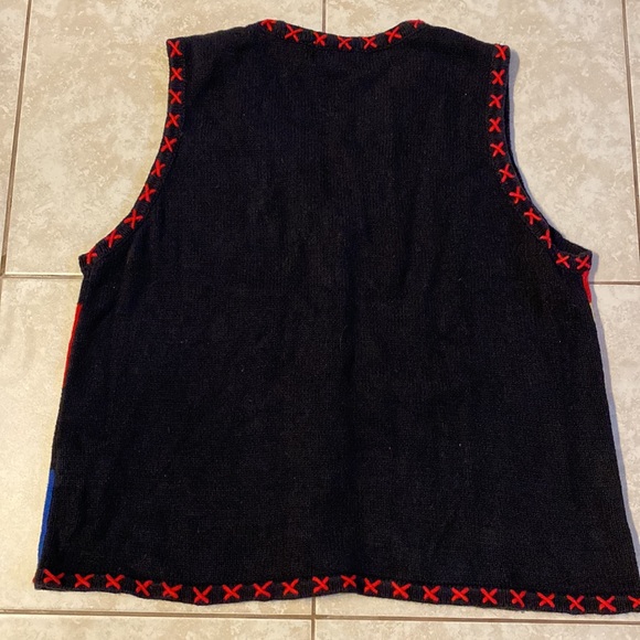 Basic Editions Holiday women's Christmas vest XL. Multicolored. - Picture 10 of 16